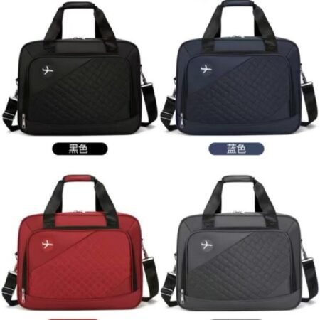 Sac de Voyage Compact Multi-Compartiments avec Bandoulière Amovible pour Cabine Avion Homme Femme Multi-couleurs