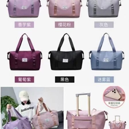 Sac de Voyage Pliable Grande Capacité avec Attache Valise pour Hommes et Femmes, Plusieurs Couleurs GOLEM