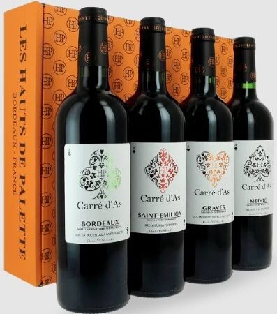AOC Bordeaux Coffret Carré D’As vin