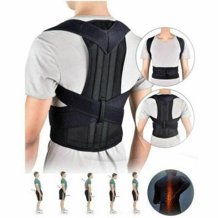 Correcteur de Posture Dorsale Réglable Unisexe, Ceinture de Maintien pour Soulager les Douleurs du Dos et Améliorer l'Alignement