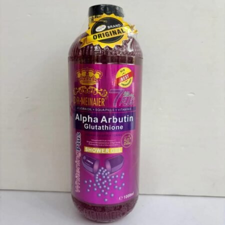 Gel Douche Éclaircissant DR-MEINAIER Alpha Arbutin Glutathione 7 Plus, Hydratant et Protecteur SPF 50+ 1000ml