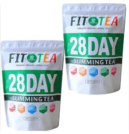 Thé Minceur FIT TEA 28 Jours Détoxifiant et Brûle-Graisse Naturel pour Perte de Poids Rapide