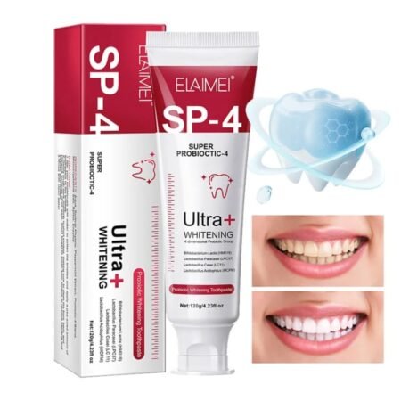 Dentifrice Blanchissant ELAIMEI SP-4 Ultra+ Probiotique pour des Dents Plus Blanches et une Hygiène Buccale Optimale 120g