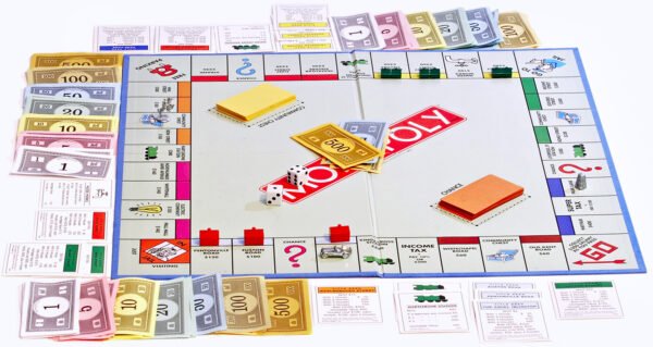 Monopoly board on white bg Monopoly board on white bg