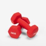paire de poids halteres 2 x 3kg gym et vinyle fitness megara