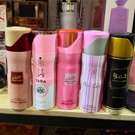 Déodorant Corporel Parfumé Arabe Longue Durée 200ml pour Femme, Gamme Mousouf Yara Pure Love