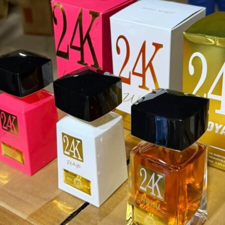 Parfum 24K Collection Luxe pour Homme et Femme, Eau de Parfum Longue Tenue 100ml - Rose, Blanc, Ambré