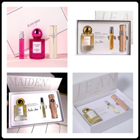 Coffret Parfum Femme Jean Miss Eau de Parfum 3 Pièces, Voyage et Quotidien, Élégant et Durable