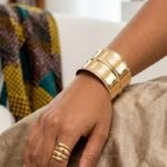 Ensemble Bracelet et Bague Doré Ajustable, Style Moderne et Chic – Modèle 16